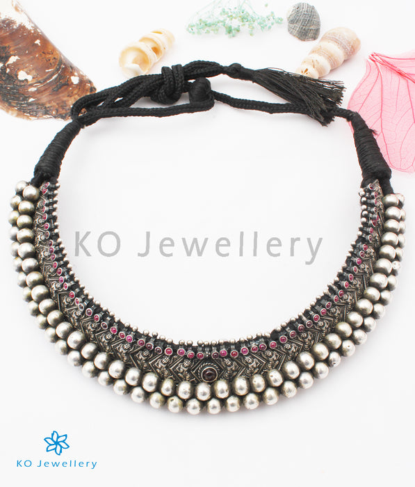 The Shavya Silver Maharastrian Tussi Necklace