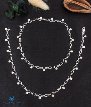 The Deepti Silver Anklets