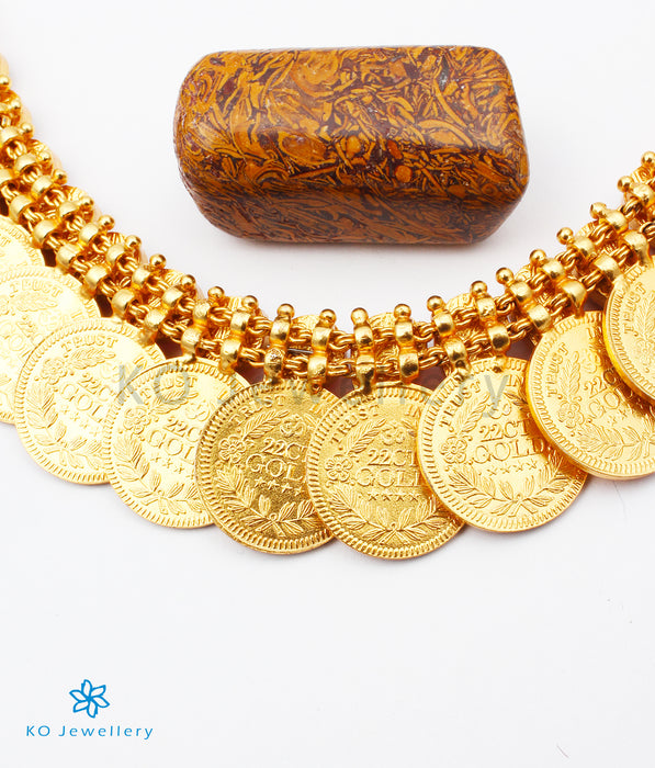 The Medha Antique Silver Lakshmi Kasu Necklace