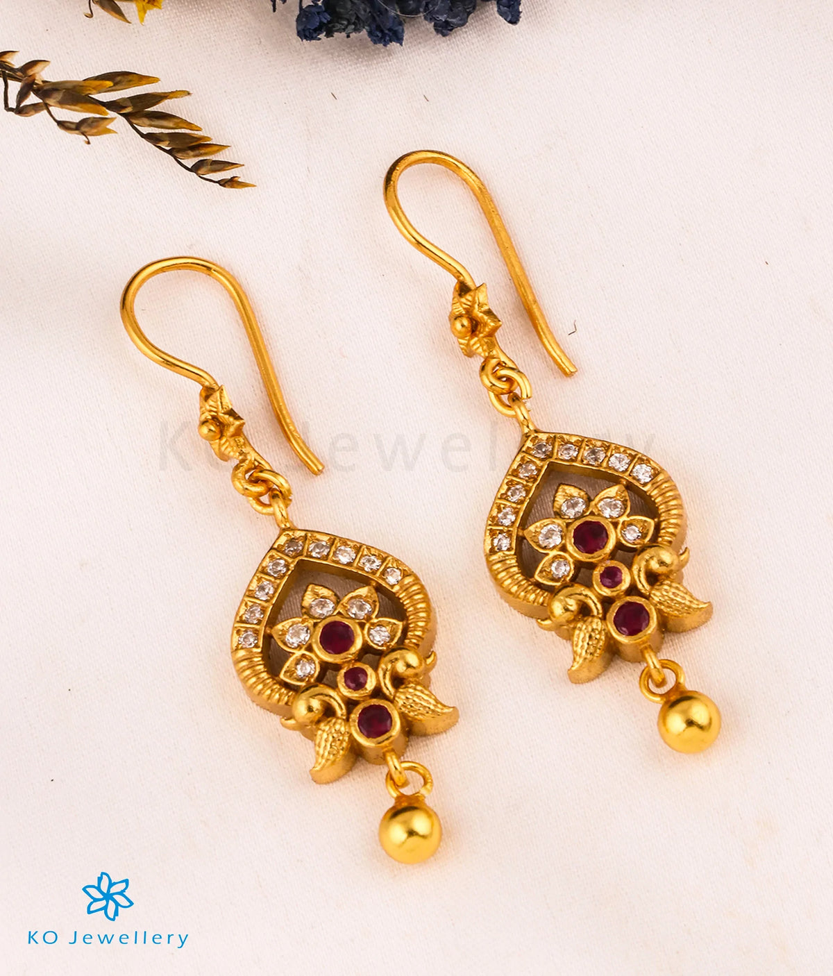 Peacock Multi Kempu Jhumkas | Crochet earrings, Online earrings, Jhumka  earrings