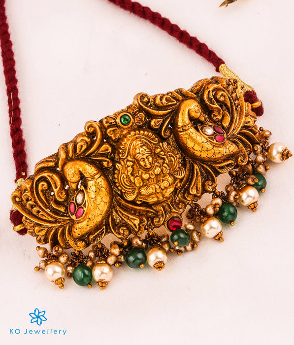 The Hiranmayi Silver Lakshmi Choker Necklace