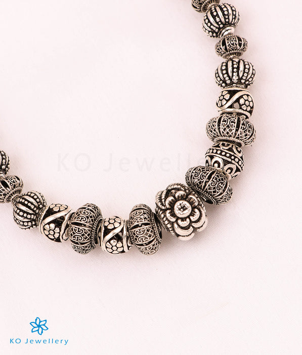 The Raina Silver Beads Necklace