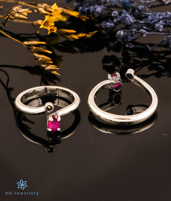 The Ava Silver Marcasite Toe-Rings