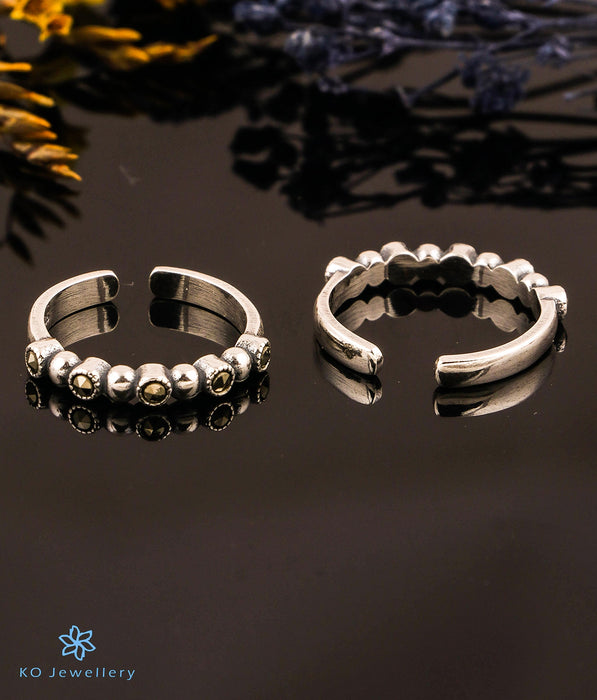 The Gilded Silver Marcasite Toe-Rings