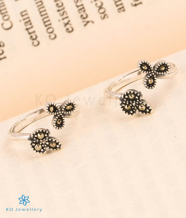 The Fiona Silver Marcasite Toe-Rings