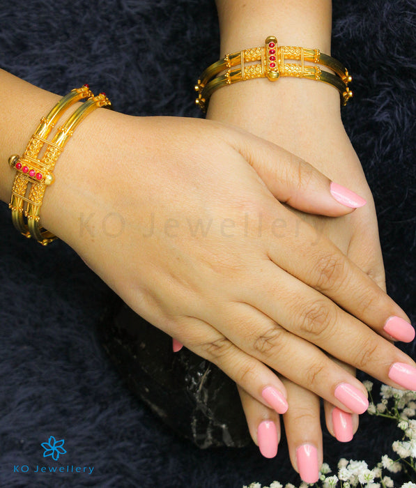 The Kumud Silver Coorgi Bracelet (Two layers Size 2.4/2.6/2.8)