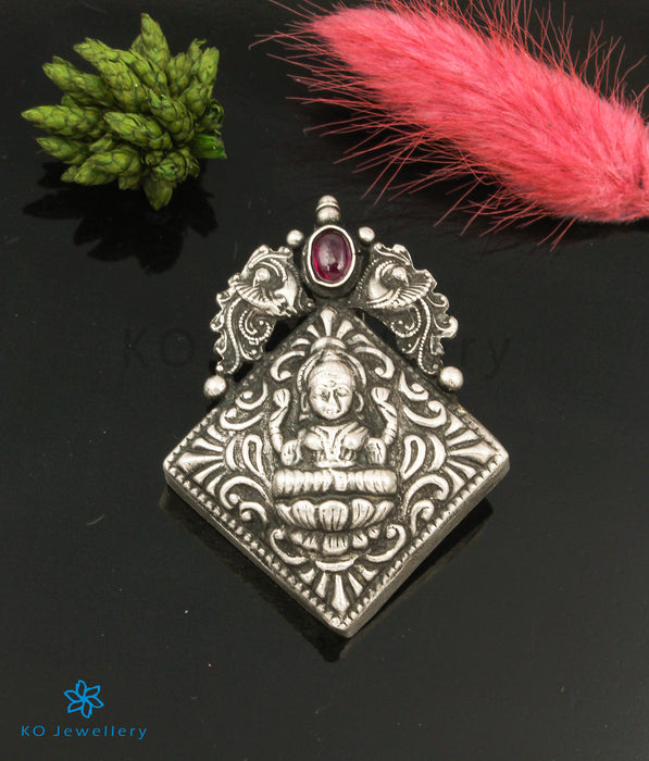 The Chandrakala Silver Lakshmi Pendant