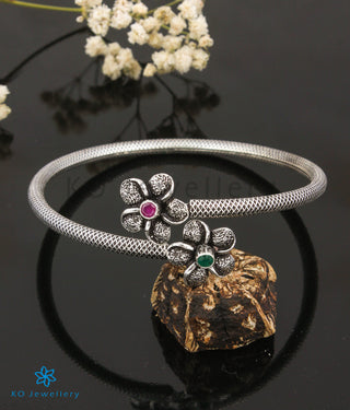 The Floret Silver Open Bracelet