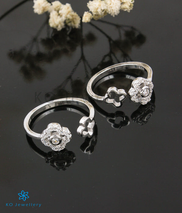 The Clover Silver Toe-Rings