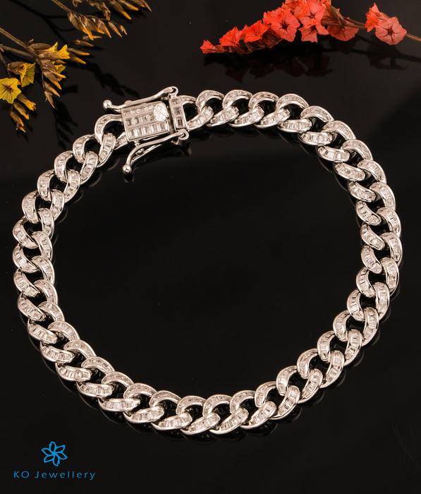 The Bold Sparkle Silver Link Bracelet