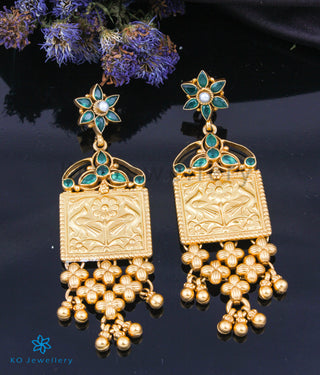 The Nivit Silver Peacock Earrings