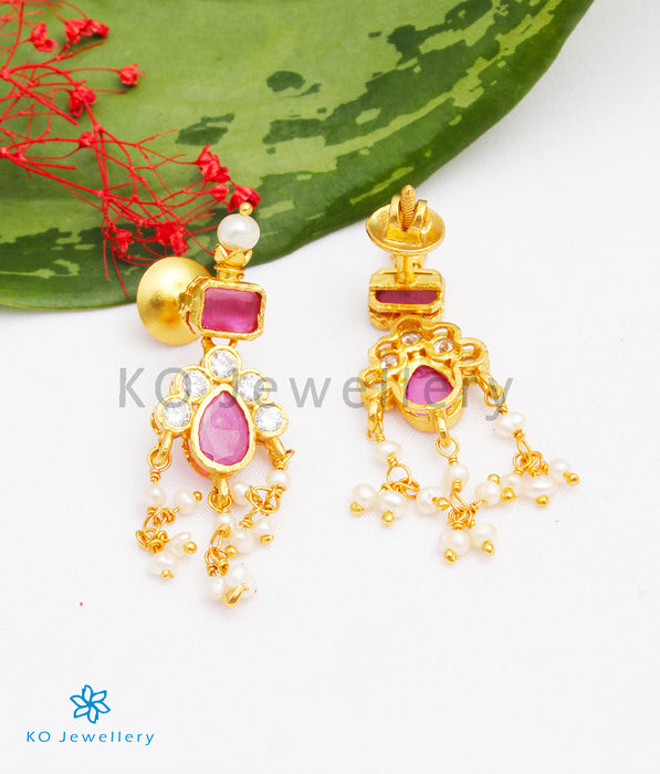 Moti Thushi Tops Earrings Pearl Stone Tops Maharashtrian Jewellery – Hayagi