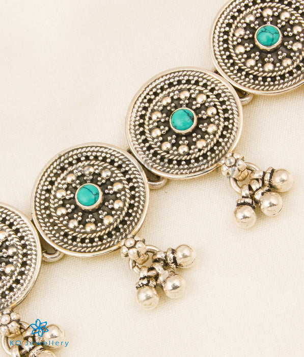 The Prithvi Silver Choker-Necklace (Blue)