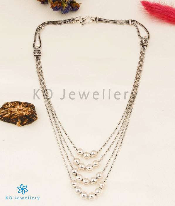 The Purvi Silver Layered Necklace