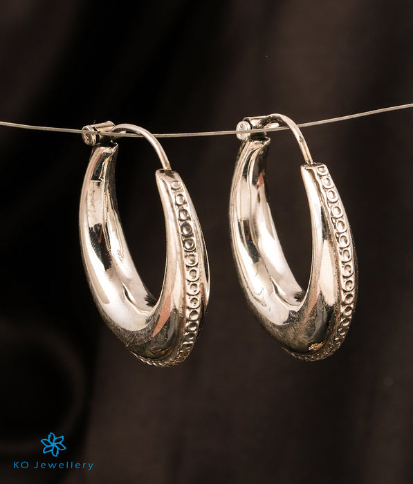 Buy MIA Womens Magnificent Sterling Silver Hoop Earrings | Shoppers Stop