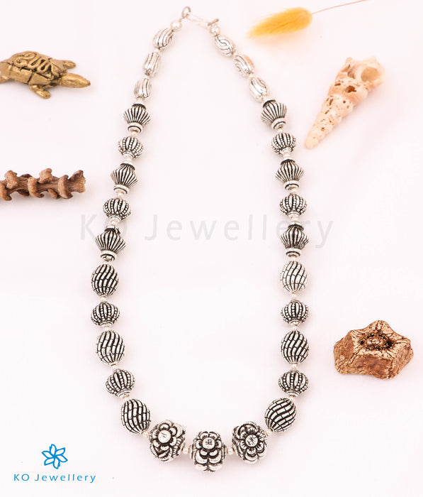 The Saanvi Silver Beads Necklace