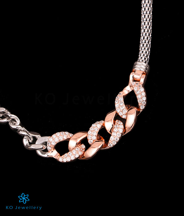The Perla Silver Rose-gold Necklace