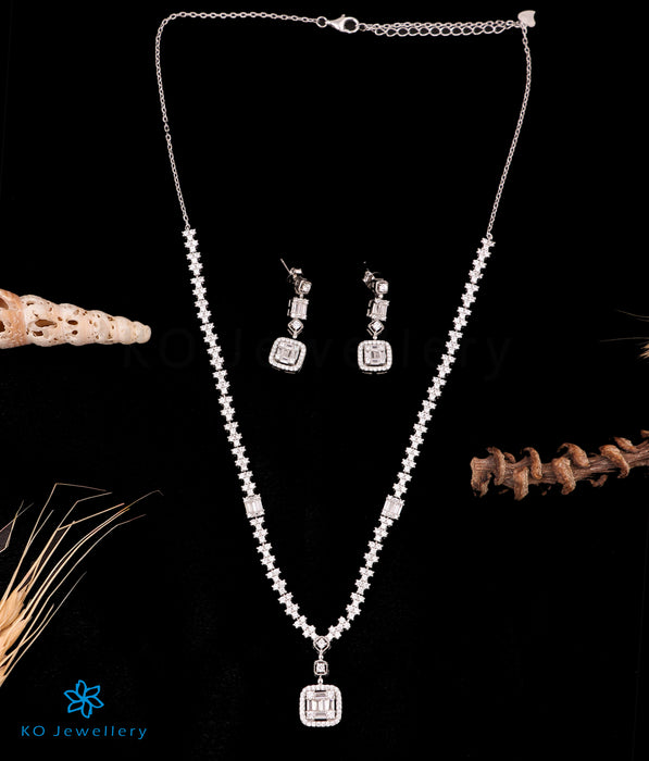 The Erika Silver Necklace Set