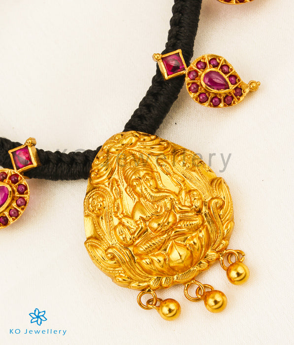 The Eesha Silver Ganesha Thread Necklace