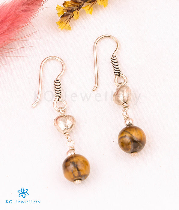 The Tigereye Silver Gemstone Earring