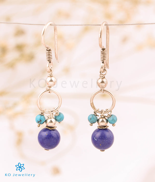 The Blue Lapis Lazuli Silver Gemstone Earring