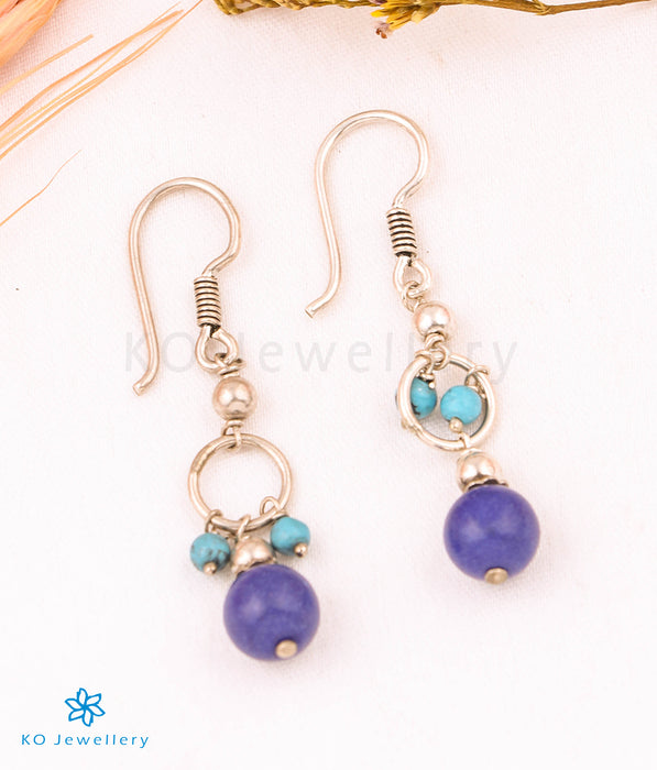 The Blue Lapis Lazuli Silver Gemstone Earring