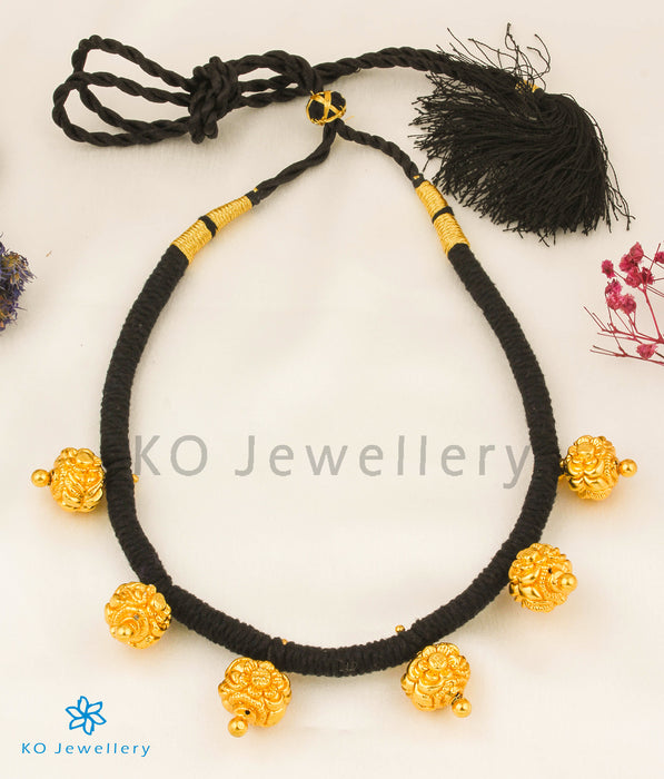 The Kadru Silver Rudraksha  Thread Necklace
