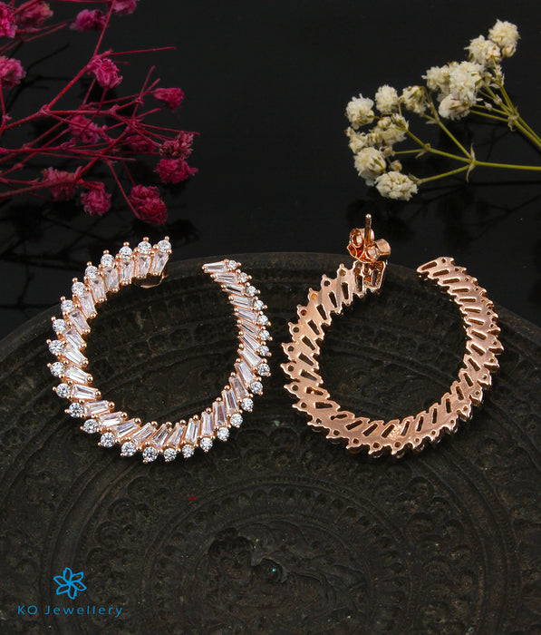 The Entwined Silver Rose-Gold Earrings