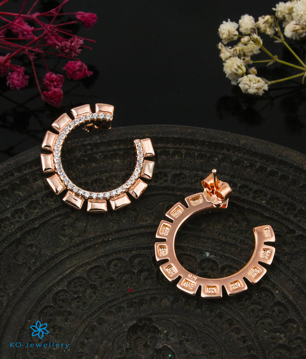 The Charming Blush Silver Rose-Gold Earrings
