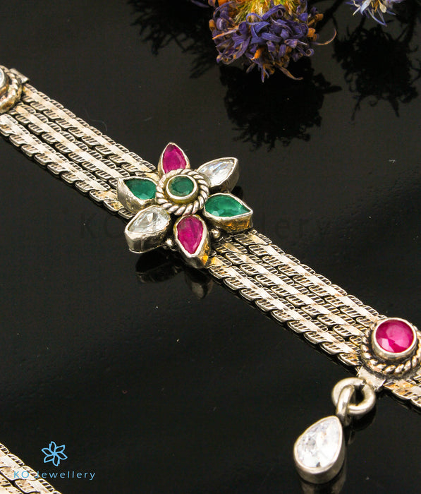 The Nimit Silver Gemstone Anklets