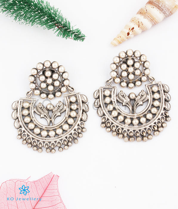 The Bodhi Silver Parrot Earrings