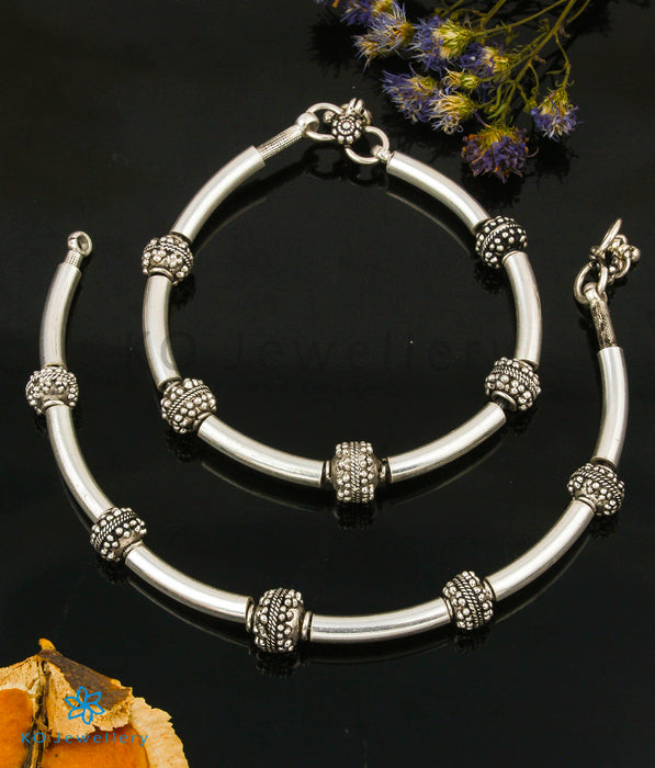 The Mithya Silver Anklets