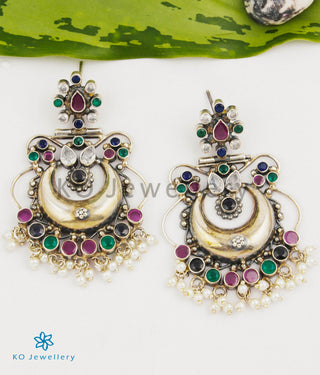The Damayanti Silver Earrings