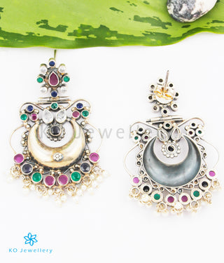 The Damayanti Silver Earrings