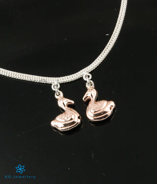 The Duck Silver Charms Bracelet