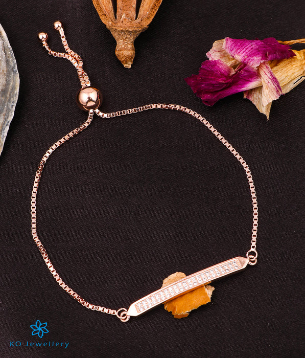 The Zila Silver Rose-gold Bracelet