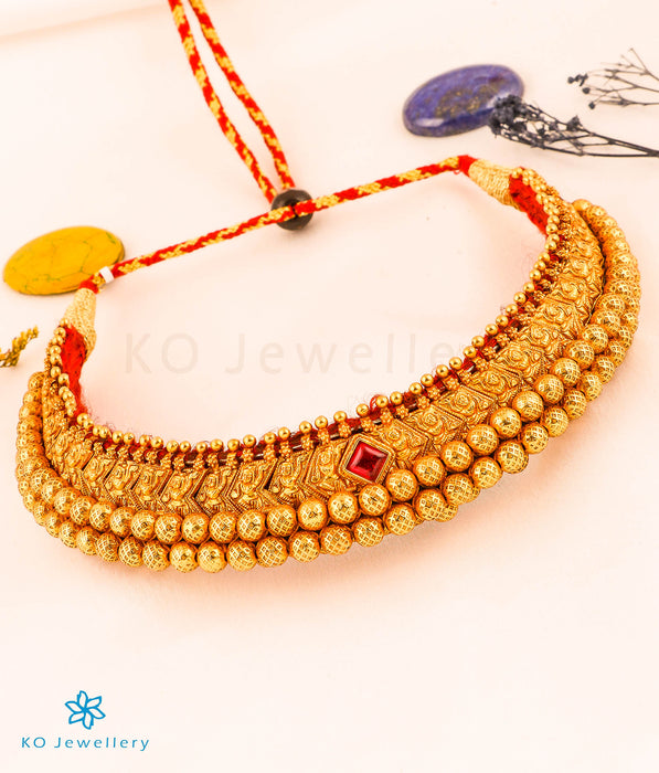 The Parnika Silver Maharastrian Thushi Necklace