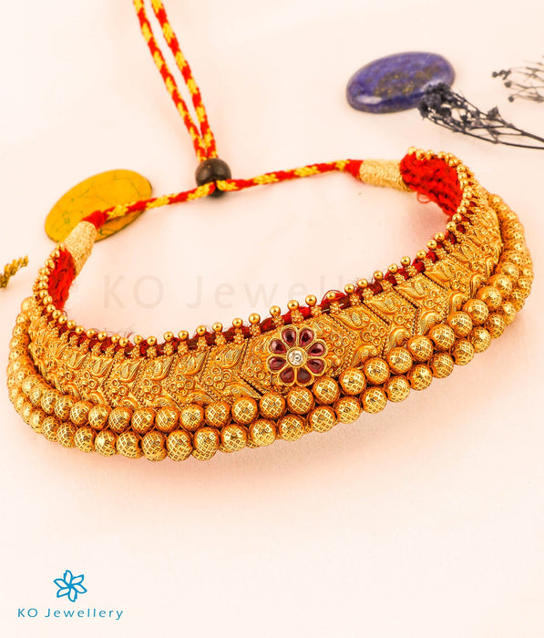 The Pushpita Silver Maharastrian Thushi Necklace