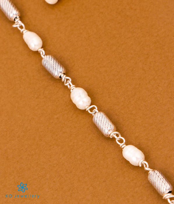 The Purvaja Silver Pearl Necklace