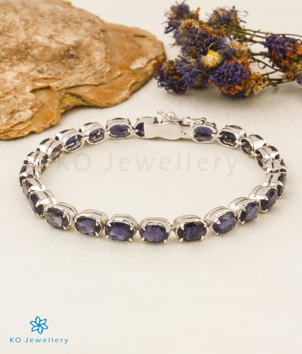 The Iolite Gemstone Silver Bracelet