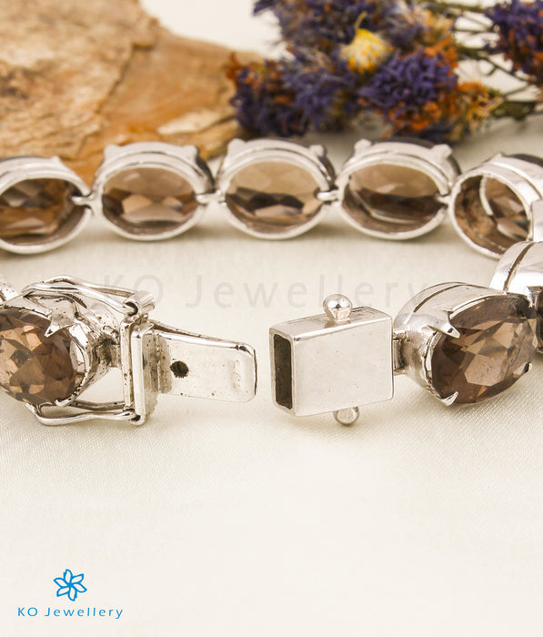 The Smokey Topaz Topaz Gemstone Silver Bracelet