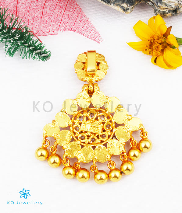 The Advaya Silver Kempu Necklace