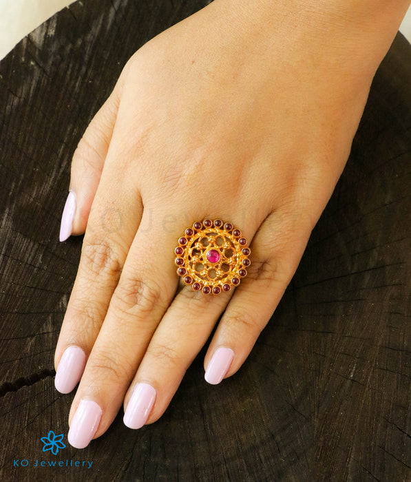 Buy Pink Kempstone Temple Cutwork Bangle 2 Pcs Set by Mero Jewellery Online  at Aza Fashions.