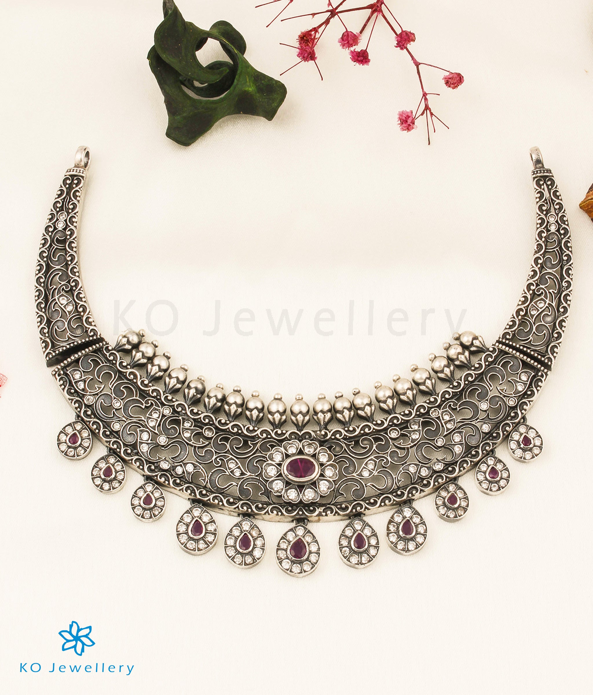 The Kushal Silver Choker Necklace-Buy Gold Plated Jewellery Online KO Jewellery