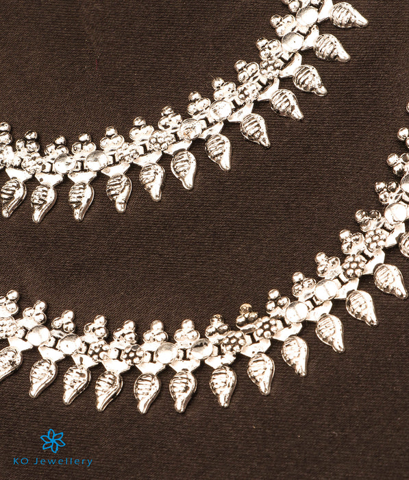 The Aadhira Silver Anklets
