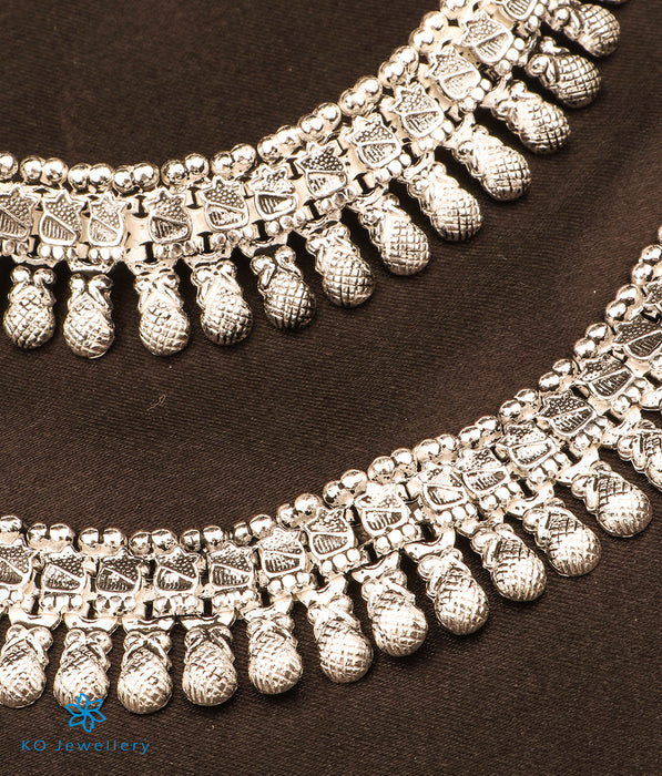 The Ankita Silver Bridal Anklets