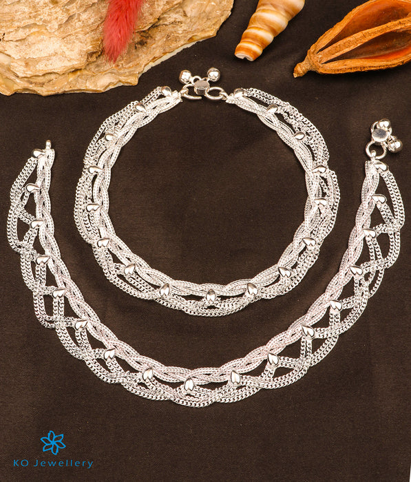 The Chabra Silver Bridal Anklets