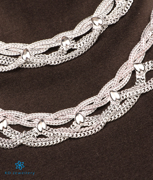 The Chabra Silver Bridal Anklets