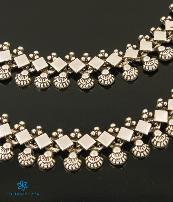 The Sindhura Silver Bridal Anklets