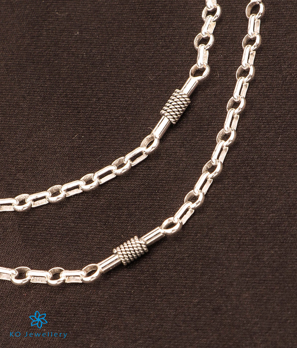 The Chambika Silver Anklets
